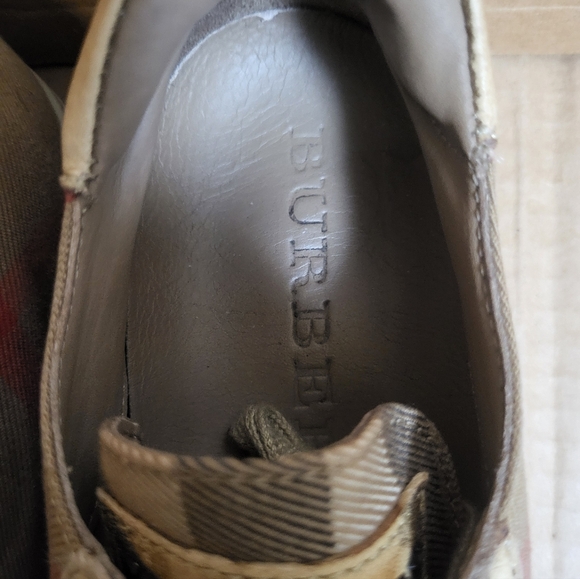 Burberry Hartfields House Check Low Top Sneaker Women Size 10 - Picture 8 of 13